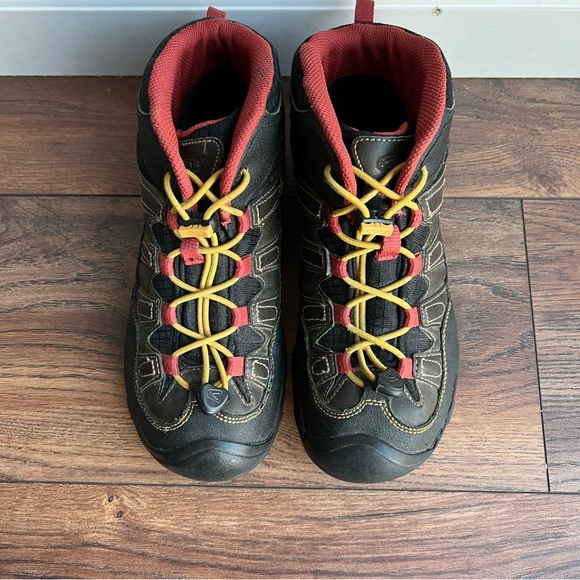 Keen Pagosa Mid Waterproof Brown Yellow Hiking Boots Youth Size 5 UK 4 EU 37 - Picture 2 of 6
